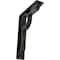 Ekena Millwork Maria Wrought Iron Bracket, (Triple center brace), Antiqued Silver 2"W x 7 1/2"D x 10"H BKTM02X07X10TMAASV - alternate 1